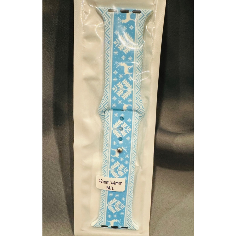 Watch Band, Size 42/44 (M/L), in Festive Light Blue NEW - Picture 2 of 2